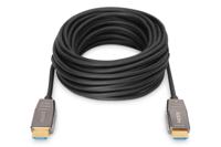 Digitus AK-330126-100-S HDMI-kabel HDMI Aansluitkabel HDMI-A-stekker, HDMI-A-stekker 10.00 m Zwart 8K UHD, Afgeschermd (dubbel) - thumbnail