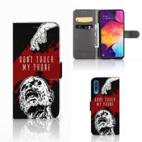 Samsung Galaxy A50 Portemonnee Hoesje Zombie Blood - thumbnail