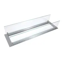 Inbouwprofiel voor brander 100 cm\n- \n- Kleur: Staal  \n- Afmeting: 110 cm x 0,4 cm x 26 cm