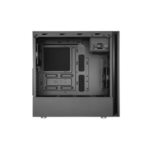 Cooler Master Silencio S600 TG Midi-tower PC-behuizing Zwart 2 voorgeïnstalleerde ventilators, Zijvenster, Stoffilter, Geluidsdemping