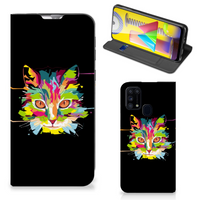 Samsung Galaxy M31 Magnet Case Cat Color - thumbnail