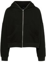 ENTIRE STUDIOS hoodie en coton biologique à fermeture zippée - Noir