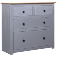 Dressoir Panama Range 80x40x83 cm grenenhout grijs