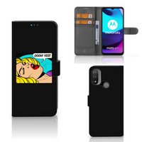 Motorola Moto E20 | E30 | E40 Wallet Case met Pasjes Popart Oh Yes - thumbnail