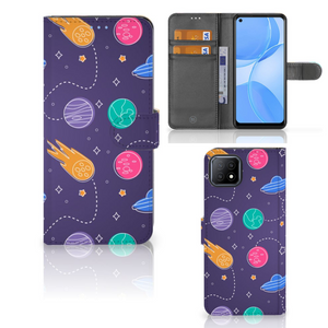 OPPO A73 5G Wallet Case met Pasjes Space