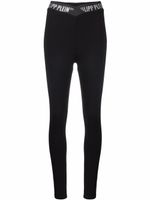 Philipp Plein legging à bande logo - Noir - thumbnail