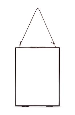 vt wonen metalen 20x26cm fotolijst met slot en leren koord