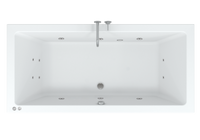 Riho Lusso Easypool ligbad 180x80cm met whirlpool systeem 6+4+2 hydro jets