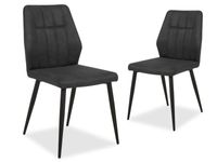 Set van 2 stoelen NEYLA antraciet