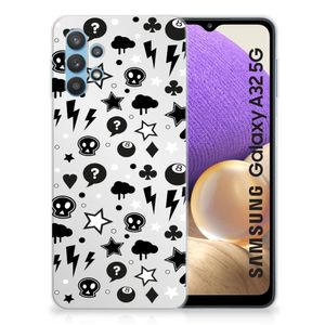 Silicone Back Case Samsung Galaxy A32 5G Silver Punk