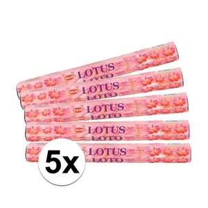 5x pakje wierook stokjes Lotus