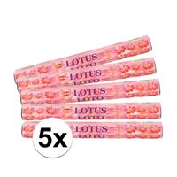 5x pakje wierook stokjes Lotus - thumbnail