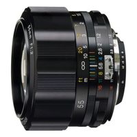 Voigtlander Nokton 55mm f/1.2 Nikon AI-S SLII-s objectief Zwart