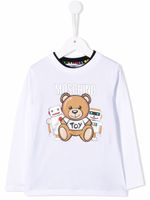 Moschino Kids t-shirt à logo imprimé - Blanc