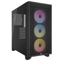 Corsair 3000D RGB AIRFLOW tower behuizing 2x USB-A | RGB | Tempered Glass