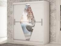 Kast BOLIVAR 2 schuifdeuren 150 cm wit