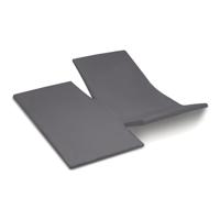Cinderella Dubbele Splittopper Hoeslaken Katoen Weekend - anthracite 180x200cm