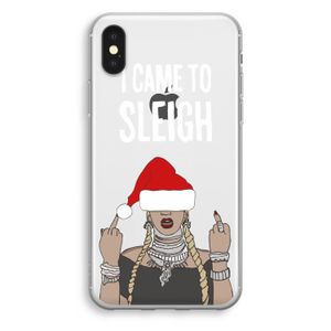 Came To Sleigh: iPhone X Transparant Hoesje