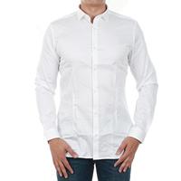 JACK & JONES Herenhemd, super slim fit overhemd, wit (white), S