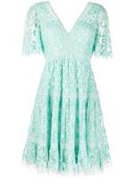 Needle & Thread Tule mini-jurk - Groen