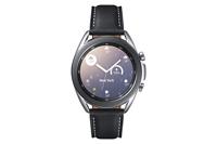 Samsung Galaxy Watch 3 Smartwatch Bluetooth, behuizing 41 mm staal, lederen band, valherkenning, sportbewaking, accu 247 mAh, IP68, zilver (Mystic Silver) [Italiaanse versie]