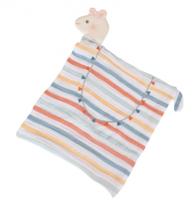 Tikiri knuffeldoekje lama 37 cm katoen/rubber