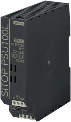 Siemens SITOP PSU100L 24 V/2,5 A DIN-rail netvoeding 24 V/DC 2.5 A 60 W Aantal uitgangen: 1 x Inhoud: 1 stuk(s)