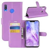 Huawei Nova 3 Wallet Case met standaardfunctie - Paars