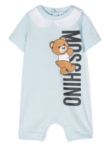 Moschino Kids grenouillère à imprimé Teddy Bear - Bleu