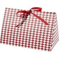 Creativ Company 26299 geschenkdoos, rood, wit, verpakking van 3, geschenkdoos, levering, rood, wit, rechthoekig, 150 mm, 70 mm