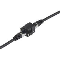 Renkforce RJ45 Netwerk Adapter CAT 6 [1x RJ45-bus - 1x RJ45-bus] Zwart - thumbnail