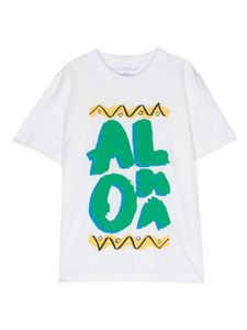 Stella McCartney Kids t-shirt Aloha Lettering - Blanc