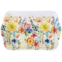 Ambiente Levendige Lente Bloemen Ontwerp Melamine 21cm x 13cm Tray Kleurrijke Keukengerei Xmas