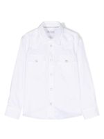 Brunello Cucinelli Kids chemise en coton à manches longues - Blanc