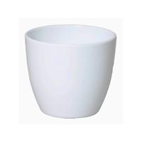 Floran Plantenpot - wit - glanzend - keramiek - 28 x 25 cm   -