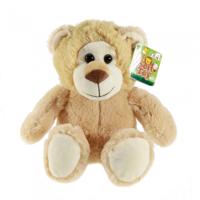 Soft Touch knuffelleeuw zittend bruin 21 cm