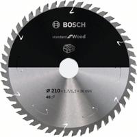 Bosch Accessories Bosch 2608837714 Hardmetaal-cirkelzaagblad 210 x 30 mm Aantal tanden: 48 1 stuk(s)