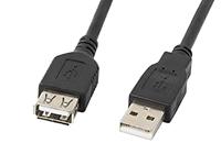 Lanberg CA-USBE-10CC-0050-BK USB 2.0 A-stekker naar USB A-bus Extender, 5m zwart