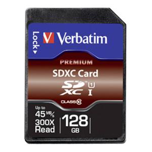 Verbatim Premium SDXC-kaart 128 GB Class 10, UHS-I