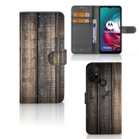 Motorola Moto G10 | G20 | G30 Book Style Case Steigerhout - thumbnail