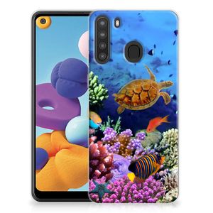 Samsung Galaxy A21 TPU Hoesje Vissen