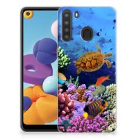 Samsung Galaxy A21 TPU Hoesje Vissen - thumbnail