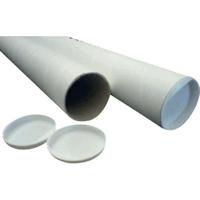 Verzendkoker CleverPack A0 +doppen 850x50x1.5 wit 5stuks