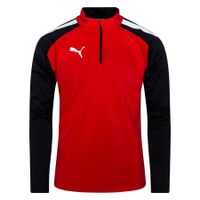 PUMA Trainingsshirt teamLIGA Kwartrits - Rood/Zwart