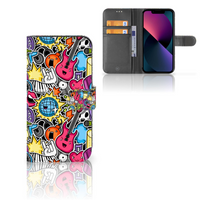 Apple iPhone 13 Wallet Case met Pasjes Punk Rock - thumbnail