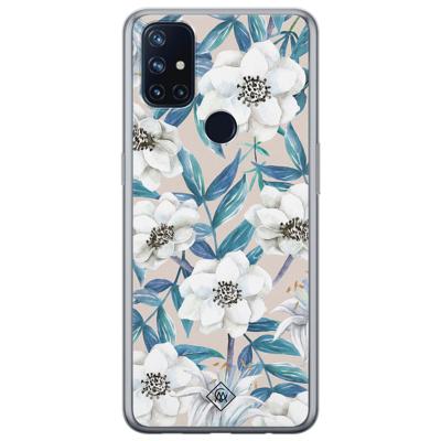 OnePlus Nord N10 5G siliconen telefoonhoesje - Touch of flowers