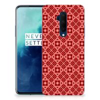 OnePlus 7T Pro TPU bumper Batik Rood - thumbnail