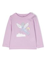 Stella McCartney Kids t-shirt imprimé à manches longues - Violet