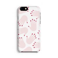 Hands pink: iPhone 8 Volledig Geprint Hoesje - thumbnail