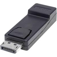 Manhattan 151993 DisplayPort Adapter [1x DisplayPort stekker - 1x HDMI-bus] Zwart UL gecertificeerd, Vergulde steekcontacten - thumbnail